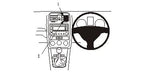 Brodit ProClip 653689 voor Volkswagen Jetta 2006-2010, Volkswagen Golf V Variant 2007-2009 en Volkswagen Golf V 2007-2009 - productfoto zwarte ABS montagebasis