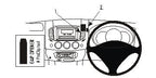 Brodit ProClip 653712 voor Mitsubishi Triton 2007-2015 en Mitsubishi L200 2006-2015 - productfoto zwarte ABS montagebasis