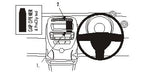 Brodit ProClip 653716 voor Citroen C1 2006-2014, Peugeot 107 2006-2014 en Toyota AYGO 2006-2014 - productfoto zwarte ABS montagebasis