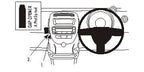 Brodit ProClip 653717 voor Citroen C1 2006-2014, Peugeot 107 2006-2014 en Toyota AYGO 2006-2014 - productfoto zwarte ABS montagebasis
