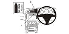 Brodit ProClip 653718 voor Saab 9-5 2006-2010 - productfoto zwarte ABS montagebasis