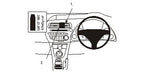 Brodit ProClip 653732 voor Honda Civic 2006-2011 - productfoto zwarte ABS montagebasis