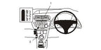 Brodit ProClip 653733 voor Honda Civic 2006-2011 - productfoto zwarte ABS montagebasis