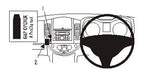 Brodit ProClip 653736 voor Nissan Note 2006-2012 - productfoto zwarte ABS montagebasis