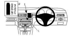 Brodit ProClip 653739 voor BMW 3-series E90, E91, E92, E93 2005-2012 - productfoto zwarte ABS montagebasis