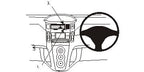 Brodit ProClip 653741 voor Toyota Yaris 2006-2011 - productfoto zwarte ABS montagebasis