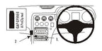 Brodit ProClip 653744 voor Alfa Romeo Spider/GTV 2006-2011, Alfa Romeo Brera 2006-2011 en Alfa Romeo 159 2006-2013 - productfoto zwarte ABS montagebasis