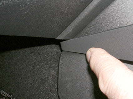 Brodit ProClip 653755 voor Mazda MX-5 2006-2008 en Mazda Miata 2006-2008 - montagepositie op dashboard