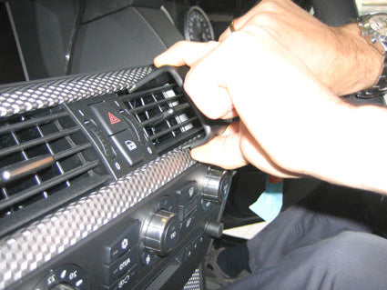 Brodit ProClip 653802 voor BMW 5-series M5 E60, E61 2004-2010 - ProClip geplaatst in het voertuig