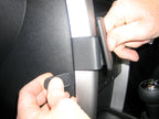 Brodit ProClip 653816 voor Peugeot 207 2006-2014 - detail van dashboardmontage
