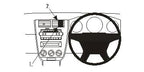 Brodit ProClip 653843 voor Dodge Caliber 2007-2009, Jeep Patriot 2007-2008 en Jeep Compass 2007-2008 - productfoto zwarte ABS montagebasis