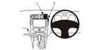 Brodit ProClip 653848 voor Lexus IS Series 2006-2008 - productfoto zwarte ABS montagebasis