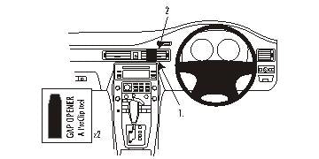 Brodit ProClip 653867 voor Volvo XC70 2008-2011, Volvo V70 II 2008-2011 en Volvo S80 2007-2011 - productfoto zwarte ABS montagebasis