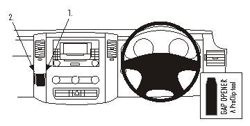 Brodit ProClip 653874 voor Mercedes Benz Sprinter 2007-2018 en Volkswagen Crafter 2007-2016 - montagefoto 10