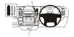 Brodit ProClip 653876 voor Citroen Relay 2007-2024, Citroen Jumper 2007-2014 e.a. - productfoto zwarte ABS montagebasis