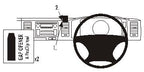 Brodit ProClip 653885 voor Toyota HiAce SLWB Van 2007-2019 en Toyota HiAce Commuter Bus 2007-2019 - productfoto zwarte ABS montagebasis