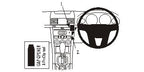 Brodit ProClip 653888 voor Holden Commodore Omega 2007-2010 - productfoto zwarte ABS montagebasis
