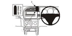 Brodit ProClip 653901 voor Saab 9-3 2007-2008 en Saab 9-3 2009-2011 - productfoto zwarte ABS montagebasis