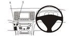 Brodit ProClip 653903 voor Subaru Outback 2007-2009 en Subaru Legacy 2007-2009 - productfoto zwarte ABS montagebasis