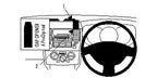 Brodit ProClip 653919 voor Nissan Tiida Latio 2005-2011 en Nissan Tiida 2005-2011 - productfoto zwarte ABS montagebasis