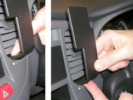 Brodit ProClip 653963 voor Kia Rio 2006-2011 - detail van dashboardmontage