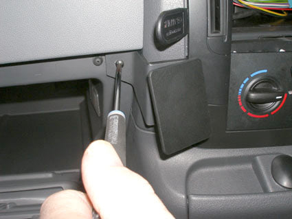 Brodit ProClip 653973 voor Citroen Jumpy 2nd Gen 2007-2016, Citroen Dispatch 2008-2016 e.a. - detail van dashboardmontage