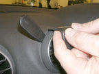 Brodit ProClip 653989 voor Audi S3 2007-2013 en Audi A3 2007-2012 - detail van dashboardmontage
