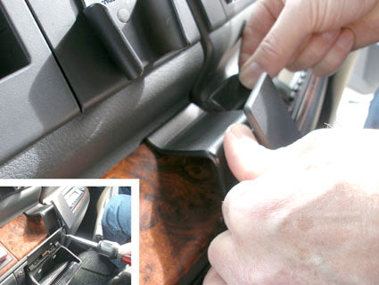 Brodit ProClip 653993 voor MAN TGA 2000-2014 - detail van dashboardmontage
