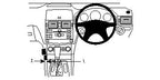 Brodit ProClip 653994 voor Mercedes Benz C-Class (180-320) 2007-2010 - productfoto zwarte ABS montagebasis