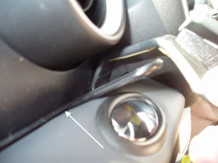 Brodit ProClip 654046 voor Mini Roadster 2011-2016, Mini One 2007-2015 e.a. - montagepositie op dashboard