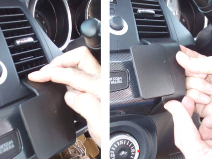 Brodit ProClip 654051 voor Mitsubishi Lancer 2008-2017 - detail van dashboardmontage