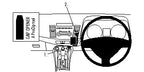 Brodit ProClip 654051 voor Mitsubishi Lancer 2008-2017 - productfoto zwarte ABS montagebasis