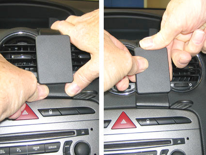 Brodit ProClip 654071 voor Peugeot 308 2008-2014 - detail van dashboardmontage
