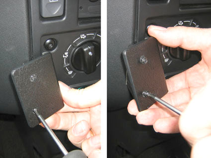 Brodit ProClip 654078 voor Land Rover Defender 2007-2016 - detail van dashboardmontage