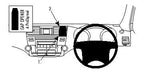 Brodit ProClip 654096 voor Toyota Kluger 2008-2013 en Toyota Highlander 2008-2013 - productfoto zwarte ABS montagebasis