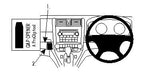 Brodit ProClip 654144 voor Honda CR-V 2008-2011 - productfoto zwarte ABS montagebasis