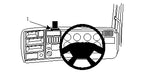 Brodit ProClip 654160 voor Scania R-series 2005-2009 - productfoto zwarte ABS montagebasis
