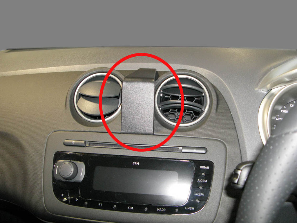 Brodit ProClip 654271 voor Seat Ibiza 2009-2017 - productfoto zwarte ABS montagebasis