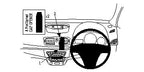 Brodit ProClip 654283 voor Renault Mégane III 2009-2016 en Renault Fluence 2010-2015 - productfoto zwarte ABS montagebasis