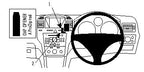 Brodit ProClip 654335 voor Opel Zafira B 2005-2011 en Vauxhall Zafira B 2005-2011 - productfoto zwarte ABS montagebasis