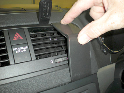 Brodit ProClip 654393 voor Skoda Yeti 2010-2015 - detail van dashboardmontage