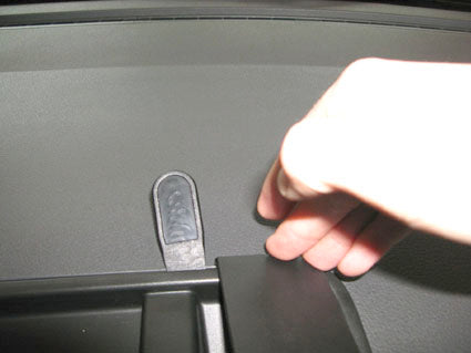 Brodit ProClip 654432 voor Volkswagen T5 Transporter/Pickup 2010-2015 en Volkswagen Caravelle 2010-2015 - montagepositie op dashboard