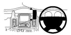 Brodit ProClip 654517 voor Nissan Primastar 2011-2014, Opel Vivaro 2011-2014 e.a. - productfoto zwarte ABS montagebasis