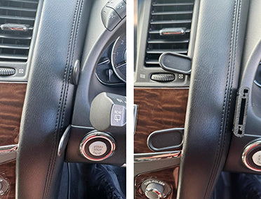 Brodit ProClip 654535 voor Nissan Patrol 2011-2019 - montagepositie op dashboard