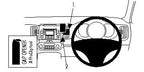 Brodit ProClip 654557 voor Kia Sportage 2011-2016 - productfoto zwarte ABS montagebasis