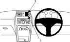 Brodit ProClip 654569 voor Suzuki SX4 2011-2015 - productfoto zwarte ABS montagebasis