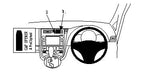 Brodit ProClip 654612 voor Subaru Trezia 2011-2014 en Toyota Verso S 2011-2016 - productfoto zwarte ABS montagebasis