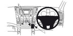 Brodit ProClip 654685 voor Hyundai i40 2012-2018 - productfoto zwarte ABS montagebasis
