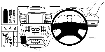 Brodit ProClip 654709 voor Mercedes Benz M-Class/ML 2012-2015, Mercedes Benz GLE-Class 2016-2019 en Mercedes Benz GL-Class 2013-2019 - montagefoto 6