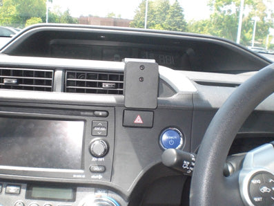 Brodit ProClip 654784 voor Toyota Prius c 2012-2017 - productfoto zwarte ABS montagebasis